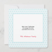 Weihnachtskarte des Weihnachtsmanns Dankeskarte (Rückseite)