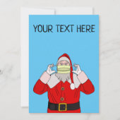 Weihnachtskarte des Weihnachtsmanns Einladung (Vorderseite)