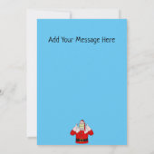 Weihnachtskarte des Weihnachtsmanns Einladung (Rückseite)