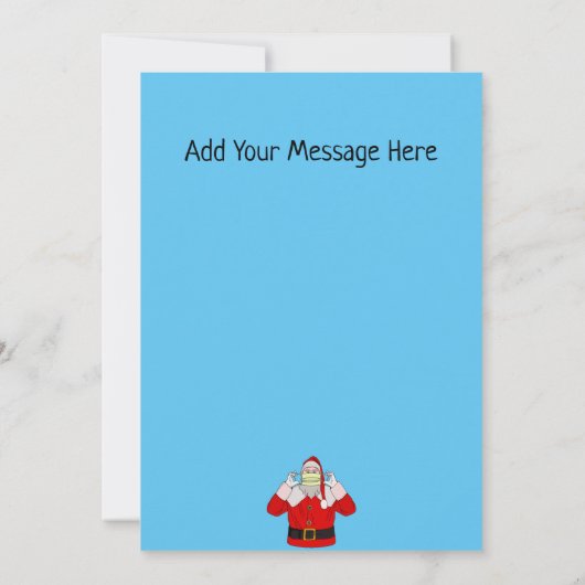 Weihnachtskarte des Weihnachtsmanns Einladung (Rückseite)