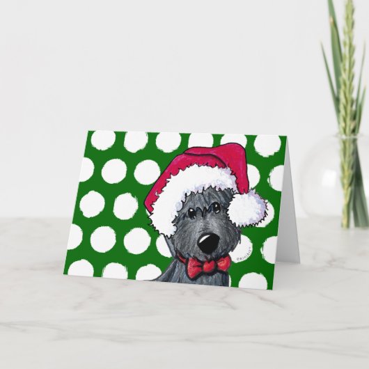 Weihnachtskarte des Weihnachtsmanns Feiertagskarte (Vorderseite)