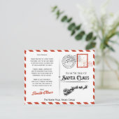 Weihnachtskarte des Weihnachtsmanns Feiertagskarte (Stehend Vorderseite)