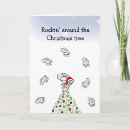 Weihnachtskarte des Weihnachtsmanns Feiertagskarte