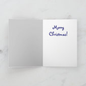 Weihnachtskarte des Weihnachtsmanns Feiertagskarte (Innenseite)