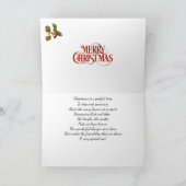 Weihnachtskarte des Weihnachtsmanns Feiertagskarte (Innenseite)