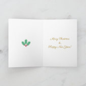 Weihnachtskarte des Weihnachtsmanns Feiertagskarte (Innenseite)