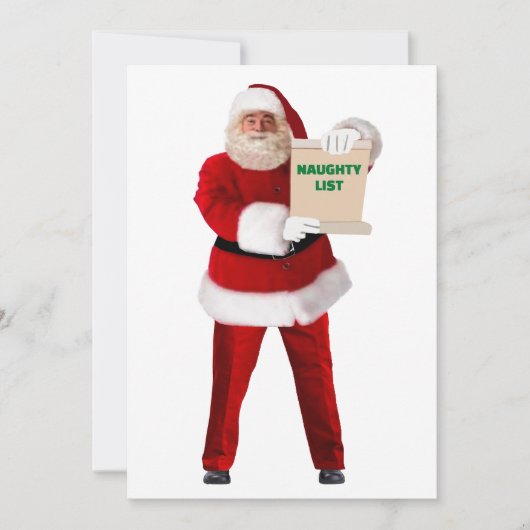 Weihnachtskarte des Weihnachtsmanns Feiertagskarte (Vorderseite)