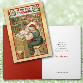 Weihnachtskarte des Weihnachtsmanns Feiertagskarte