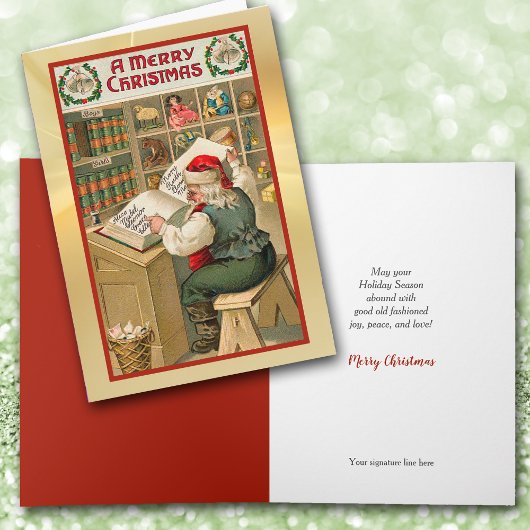 Weihnachtskarte des Weihnachtsmanns Feiertagskarte