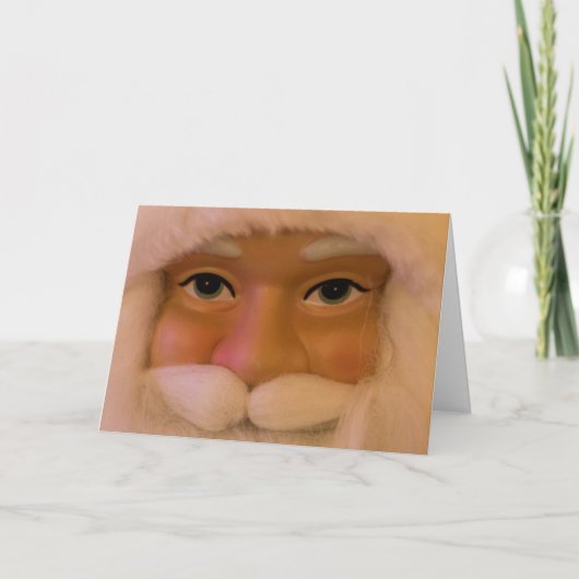 Weihnachtskarte des Weihnachtsmanns Feiertagskarte (Vorderseite)