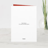 Weihnachtskarte des Weihnachtsmanns Feiertagskarte (Rückseite)