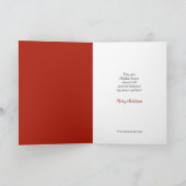 Weihnachtskarte des Weihnachtsmanns Feiertagskarte (Innenseite)