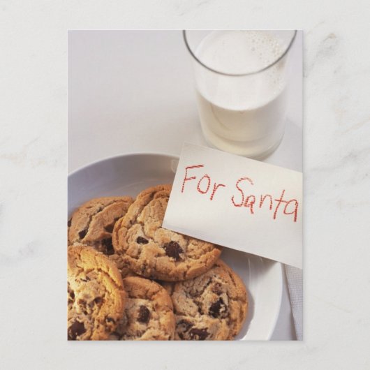 Weihnachtskarte des Weihnachtsmanns Feiertagspostkarte (Vorderseite)