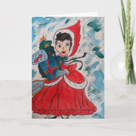 Weihnachtskarte des Weihnachtsmanns Karte