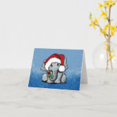 Weihnachtskarte des Weihnachtsmanns Karte (Gelbe Blume)