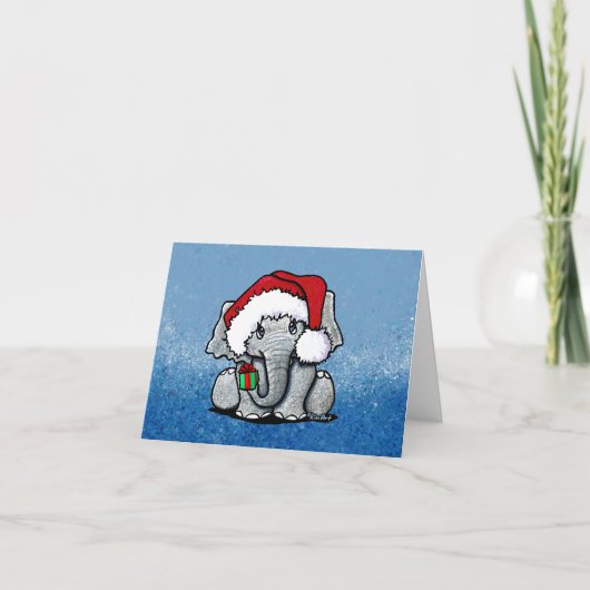 Weihnachtskarte des Weihnachtsmanns Karte (Vorderseite)