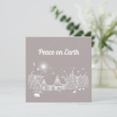 Weihnachtskarte des Weißen Landes - Weltfrieden (Stehend Vorderseite)