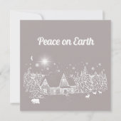 Weihnachtskarte des Weißen Landes - Weltfrieden (Vorderseite)