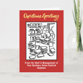 Weihnachtskarte des Wirtschaftsprüfers oder Wirtsc Feiertagskarte (Vorderseite)