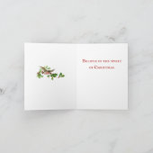 Weihnachtskarte des Woodland-Vaters Feiertagskarte (Innenseite)