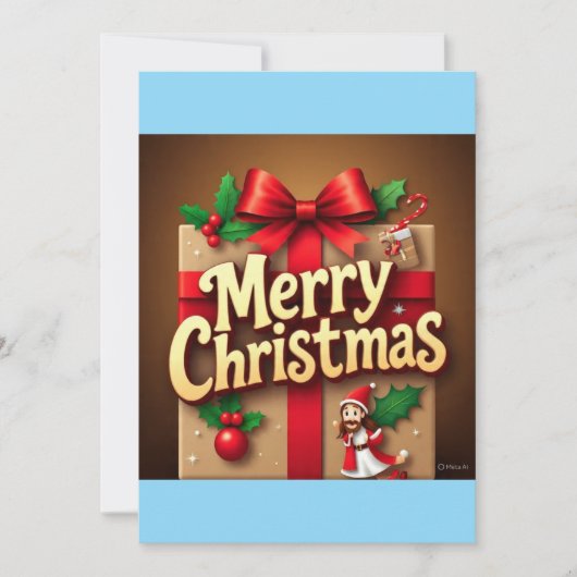 Weihnachtskarte Design Frohe Weihnachten  (Vorderseite)
