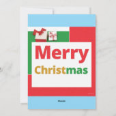 Weihnachtskarte Design Frohe Weihnachten  (Rückseite)