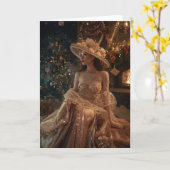 Weihnachtskarte - Die Jahreszeit des Sparkels Karte (Gelbe Blume)