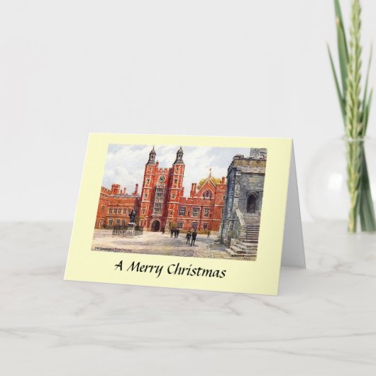 Weihnachtskarte - Die Quadrangle, Eton-Uni Feiertagskarte (Vorderseite)