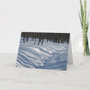 Weihnachtskarte, die seidige Schnee-Schatten Feiertagskarte