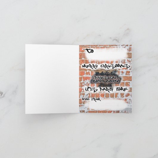 Weihnachtskarte DJ SWAG Karte (Innenseite)