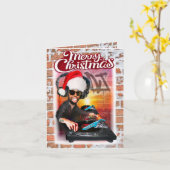 Weihnachtskarte DJ SWAG Karte (Gelbe Blume)