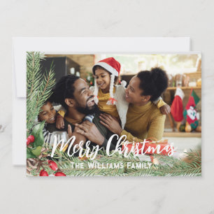 Weihnachtskarte Doppelseitig Moderne Feiertage Einladung