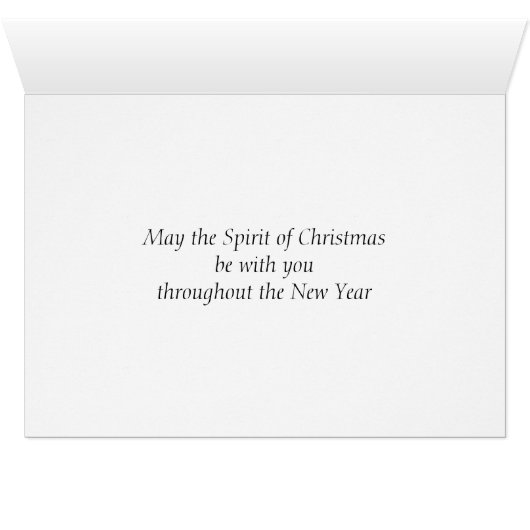 Weihnachtskarte - Dorfszene (Innenansicht Horizontal (Unten))