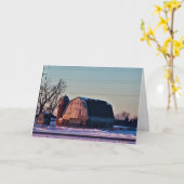 Weihnachtskarte "Driving at Dusk" Karte (Gelbe Blume)