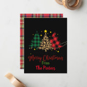 Weihnachtskarte, eigenartig, tierisch gedruckt, sc mitteilungskarte (Vorderseite/Rückseite Beispiel)