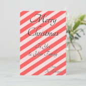 WEIHNACHTSKARTE EINLADUNG (Stehend Vorderseite)