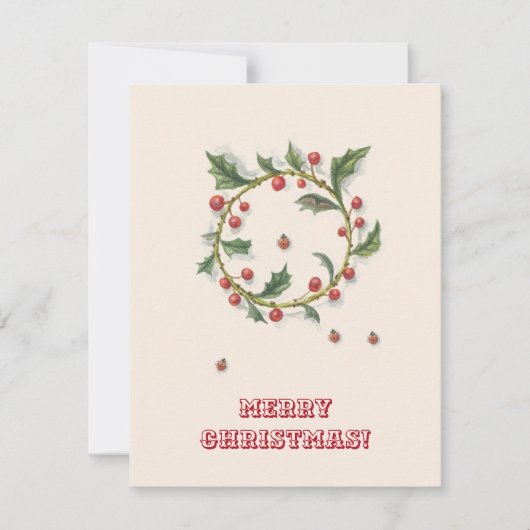 Weihnachtskarte Einladung (Vorderseite)