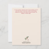 Weihnachtskarte Einladung (Rückseite)