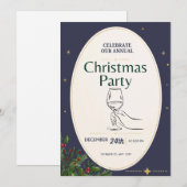 Weihnachtskarte Einladung (Vorne/Hinten)