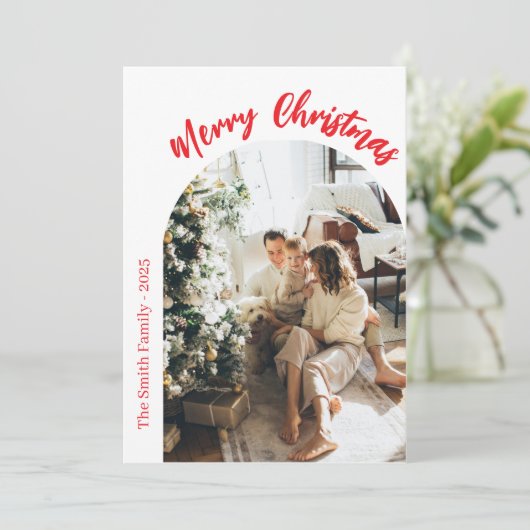 Weihnachtskarte Einladung (Stehend Vorderseite)