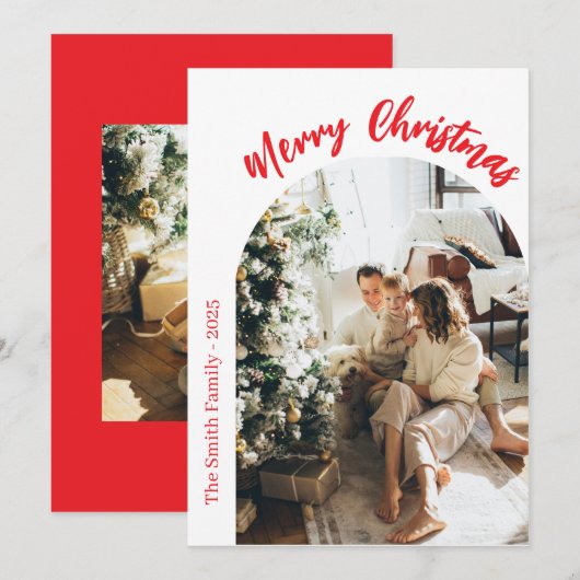 Weihnachtskarte Einladung (Vorne/Hinten)