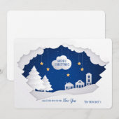 Weihnachtskarte Einladung (Vorne/Hinten)