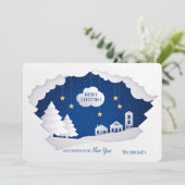 Weihnachtskarte Einladung (Stehend Vorderseite)