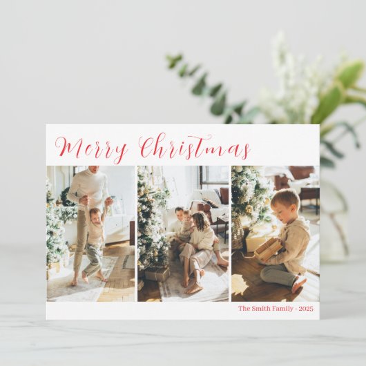 Weihnachtskarte Einladung (Stehend Vorderseite)