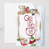 Weihnachtskarte Einladung (Vorne/Hinten)