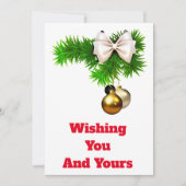 Weihnachtskarte Einladung (Vorderseite)