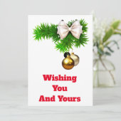 Weihnachtskarte Einladung (Stehend Vorderseite)