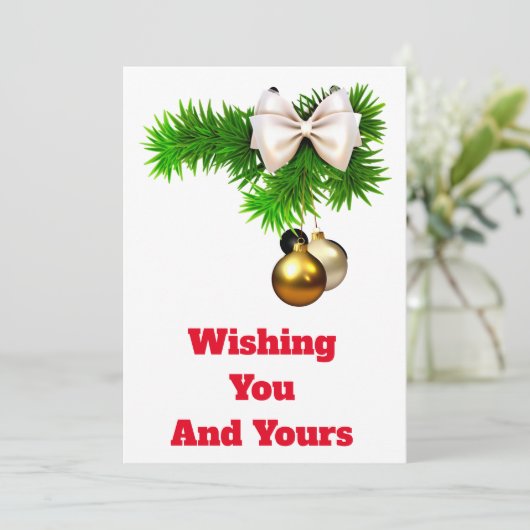 Weihnachtskarte Einladung (Stehend Vorderseite)