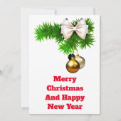 Weihnachtskarte Einladung (Rückseite)