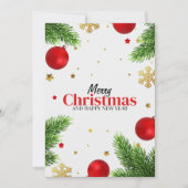 Weihnachtskarte Einladung (Vorderseite)